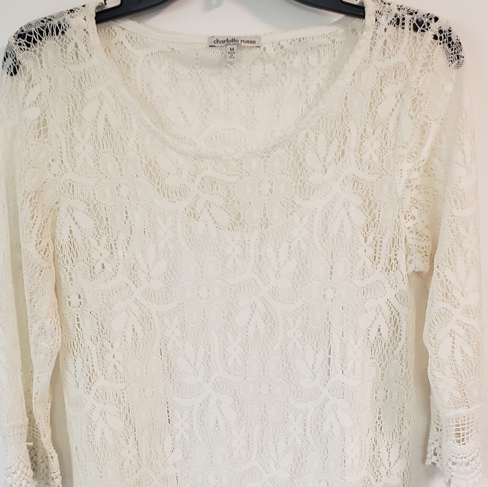 White lace dress